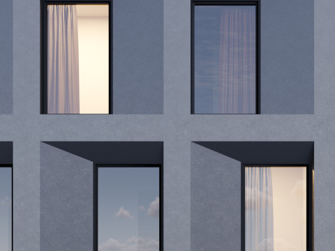 Modern building 4 Modelo 3D