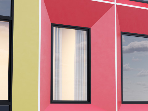 Modern building fasade 5 3D Модель