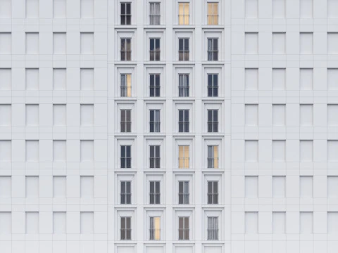Modern building fasade 6 3D Model