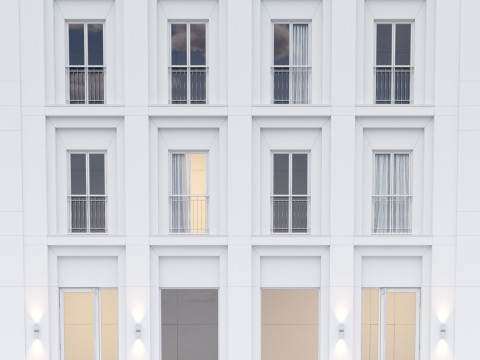 Modern building fasade 6 Modelo 3D