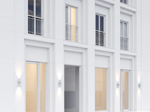 Modern building fasade 6 3D Model