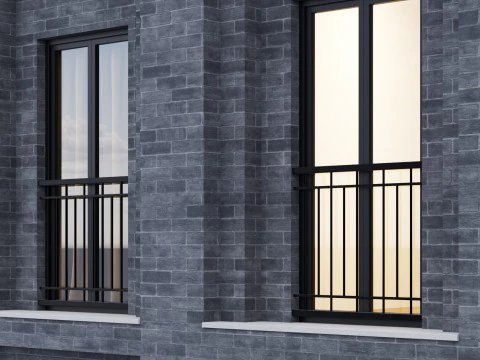 Modern building fasade 6 3D Model