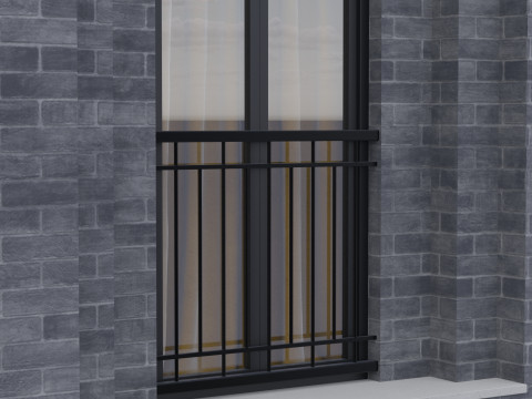 Modern building fasade 6 Modelo 3D