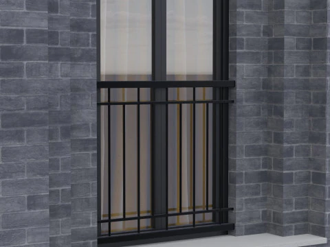 Modern building fasade 6 3D Model