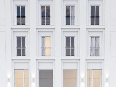Modern building fasade 6 3D Model