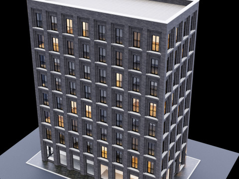 Modern building 6 Modello 3D