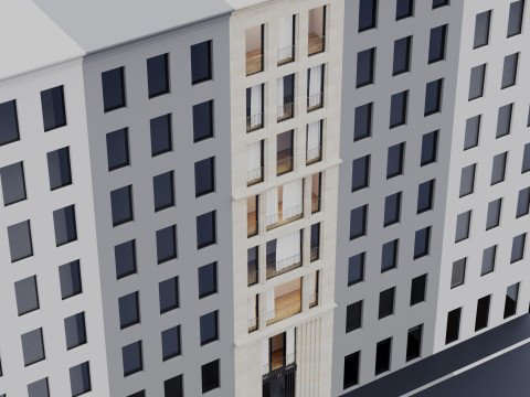 Modern building fasade 7 3D 모델