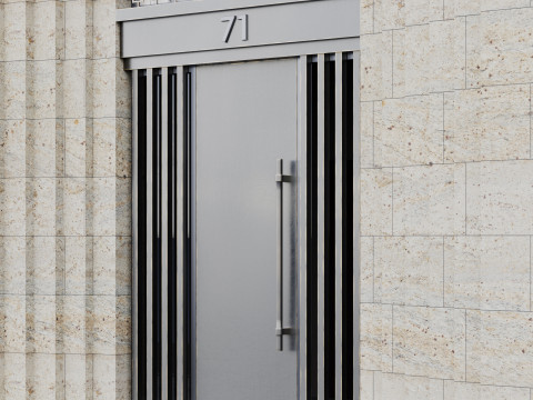 Modern building fasade 7 3D Model
