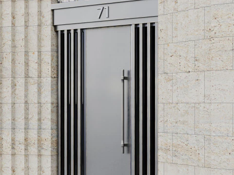 Modern building fasade 7 3D Model