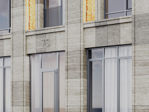 Modern building fasade 9 Modello 3D