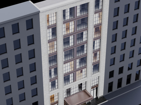 Modern building fasade 10 3Dモデル