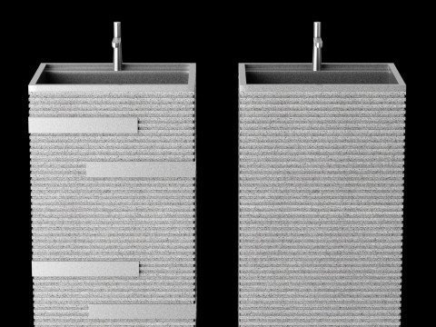 Modern stone sink 1 3D-Modell