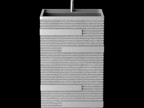 Modern stone sink 1 3D Model