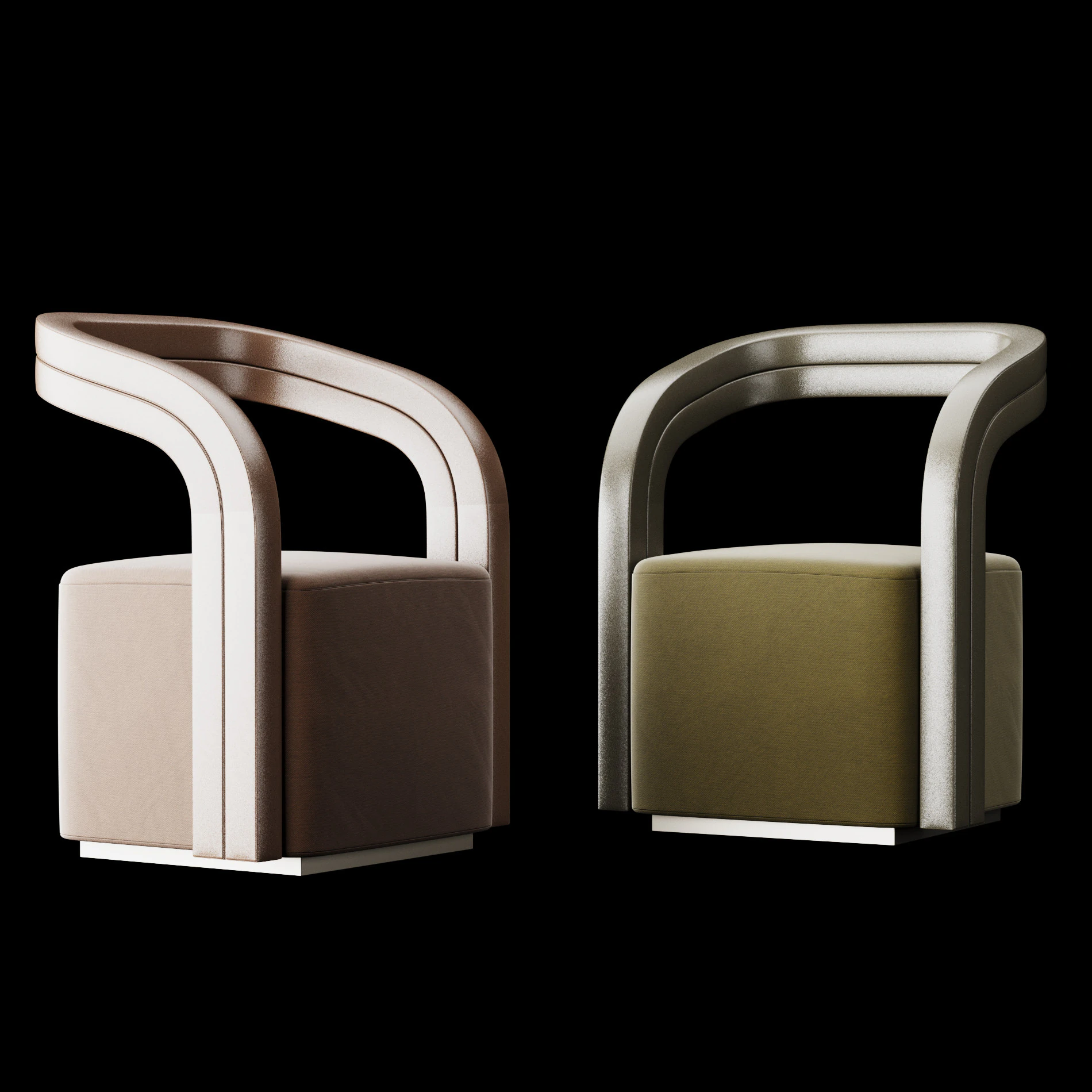 Modern armchair 1 3D Model .c4d .max .obj .3ds .fbx .stl .blend 