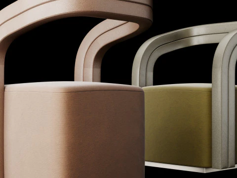 Modern armchair 1 3D Model