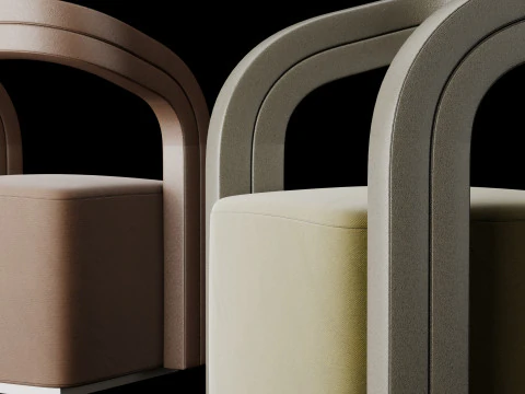 Modern armchair 1 3D Model