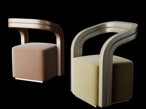 Modern armchair 1 3D Model