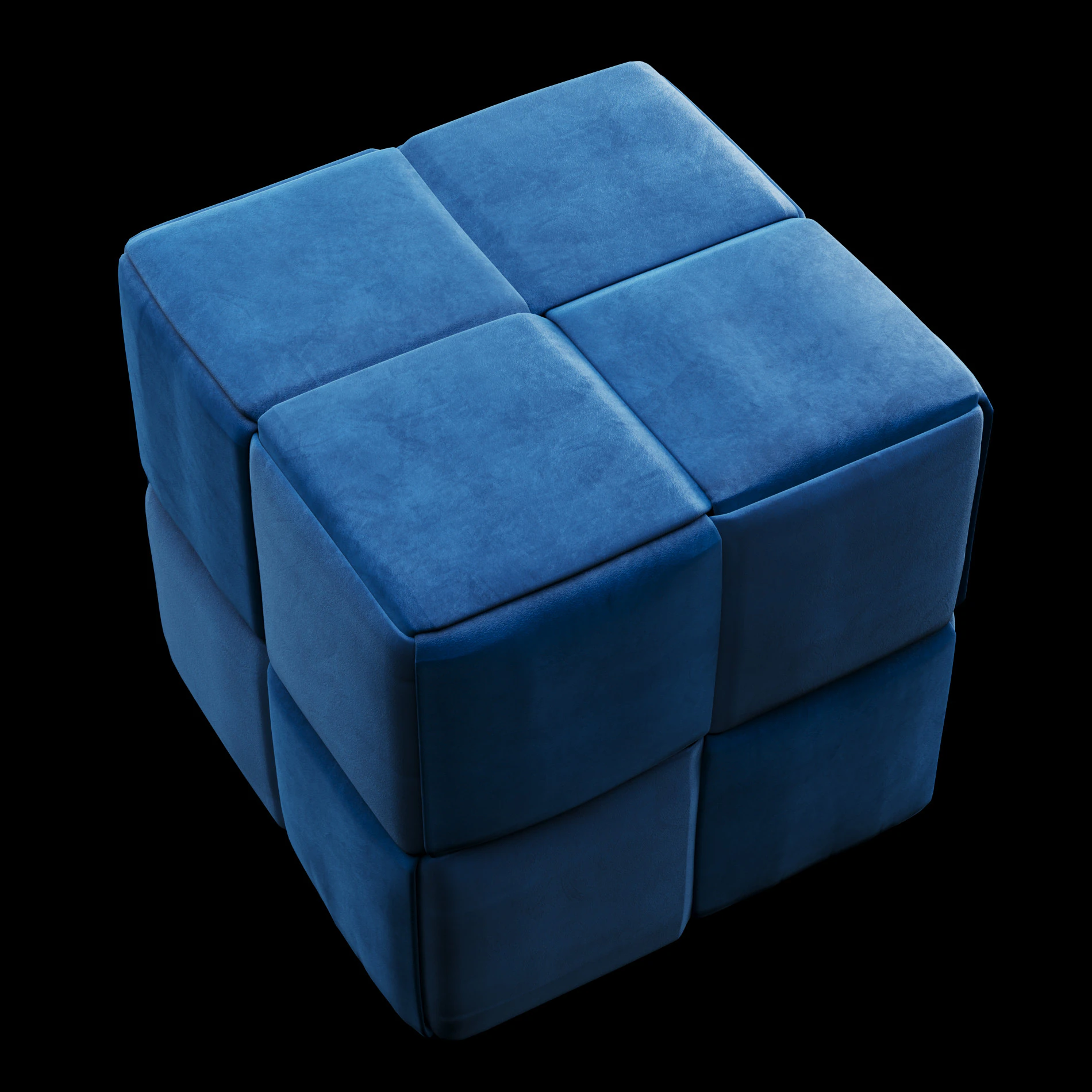 Modern pouf 3D Model .c4d .max .obj .3ds .fbx .stl .blend