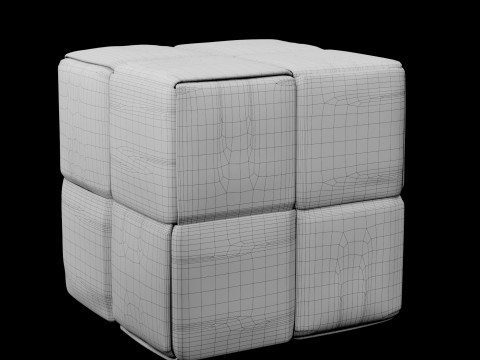 Modern pouf Modèle 3D