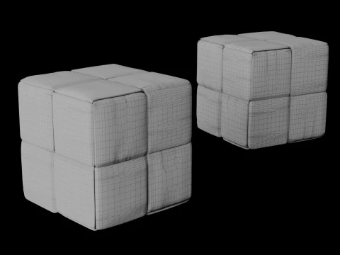Modern pouf 3D Model