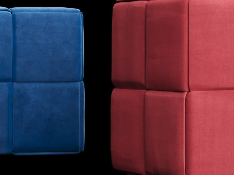 Modern pouf 3D Model