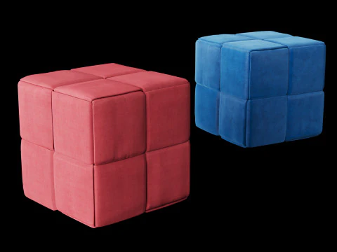 Modern pouf 3D Model