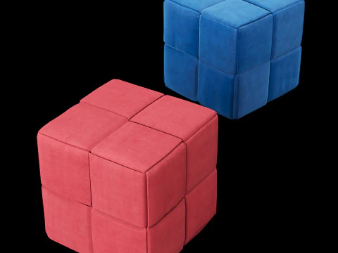 Modern pouf 3D Model