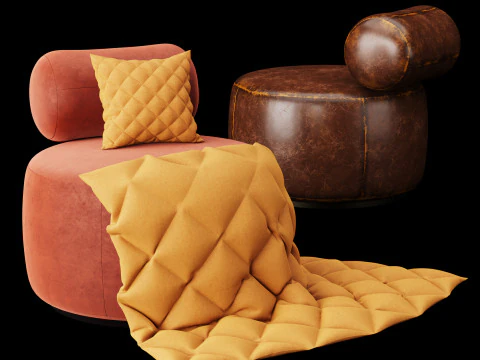 Sedia moderna 2 Modello 3D