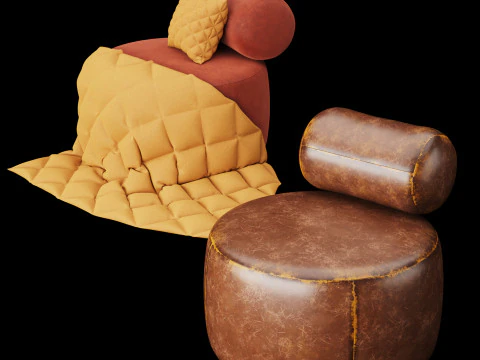 Modern chair 2 3D Model