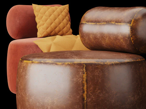 Modern chair 2 3D Model