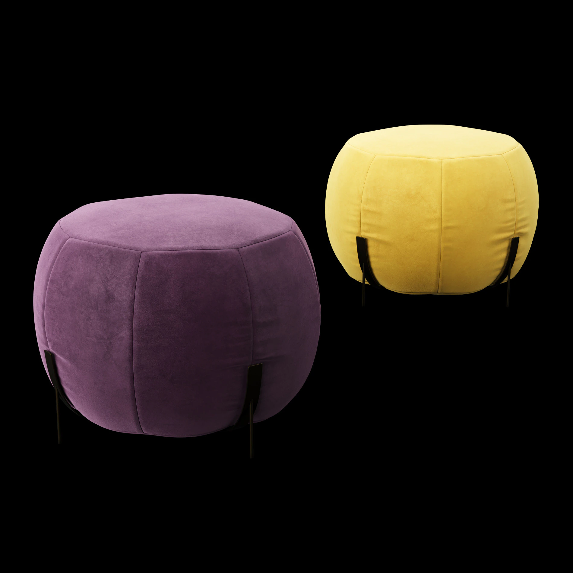 Pouf 5 3D Model .c4d .max .obj .3ds .fbx .stl .blend 