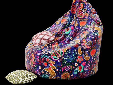 Bag chair 3D 모델