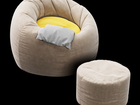 Bag chair 2 Model 3D