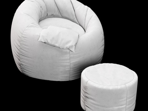 Bag chair 2 Model 3D