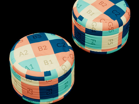 Pouf 9 3D 모델