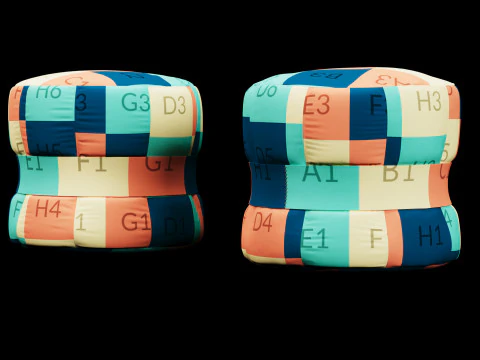 Пуф 7 3D Модель