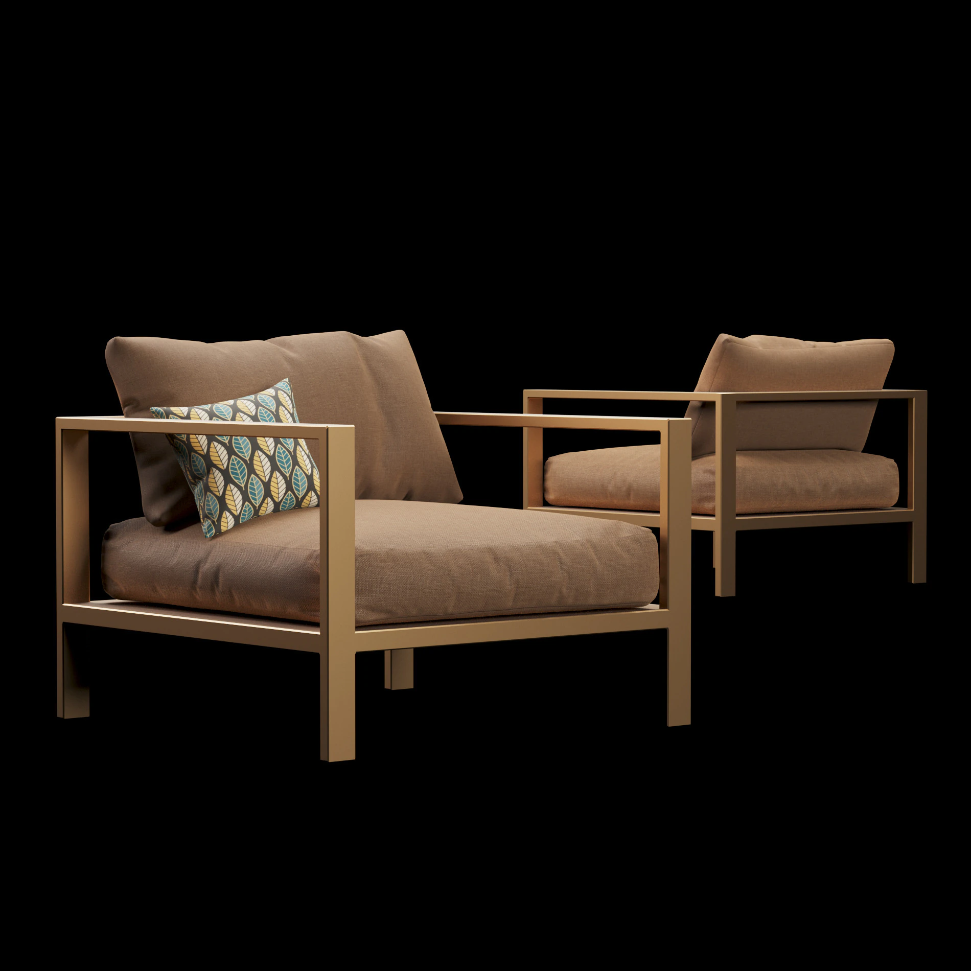 Chair street furniture 3D Model .c4d .max .obj .3ds .fbx .stl .blend