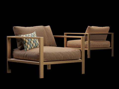 Furnitur kursi jalanan Model 3D