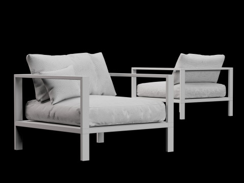 Chair street furniture 3D Model
