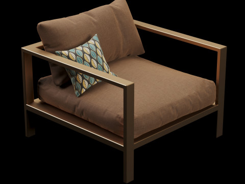 Chair street furniture 3D Model