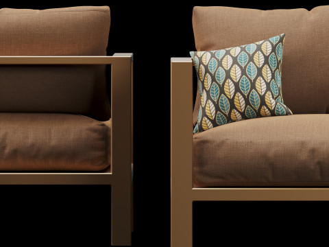 Chair street furniture 3D Model