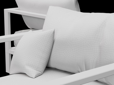 Chair street furniture 3D Model