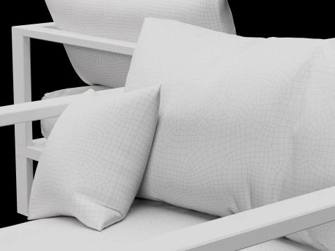 Chair street furniture 3D Model