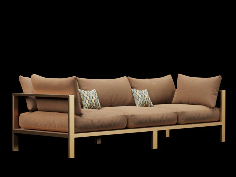 Sofa outdoor furniture 3D Model