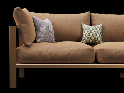 Sofa outdoor furniture 3D Model