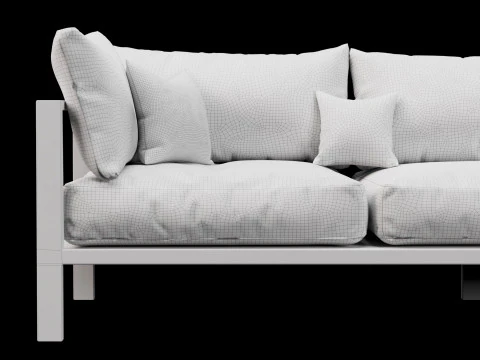Sofa outdoor furniture 3D Model
