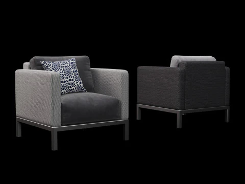 Kursi luar ruangan 2 Model 3D