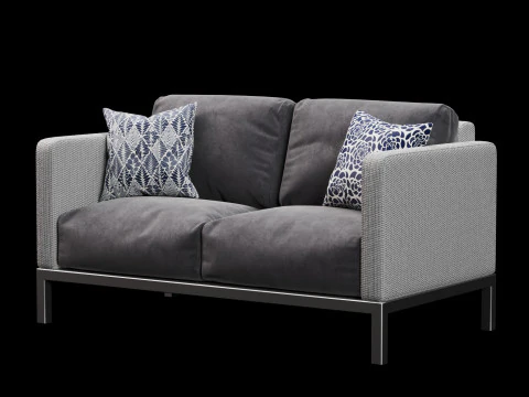 Sofa luar ruangan 2 Model 3D