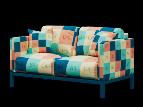 アウトドアソファ2 3Dモデル