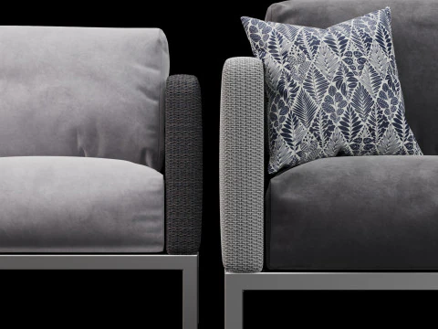 アウトドアソファ2 3Dモデル